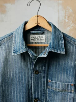Imogene + Willie Jackets*ranch jacket in washed indigo stripe