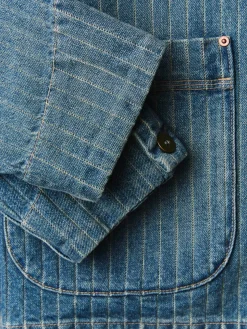 Women Imogene + Willie Jackets*ranch jacket in washed indigo stripe