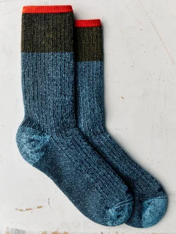 Women Imogene + Willie Socks|Accessories*ribbed boot sock in lake