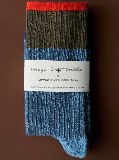 Women Imogene + Willie Socks|Accessories*ribbed boot sock in lake