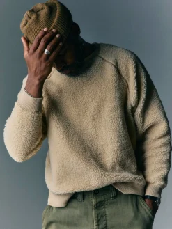 Imogene + Willie Knits & Sweaters*ribbed sherpa crew in dover