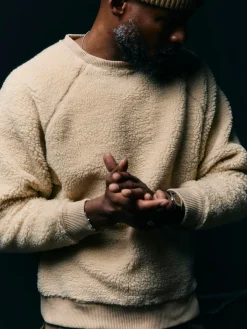 Imogene + Willie Knits & Sweaters*ribbed sherpa crew in dover