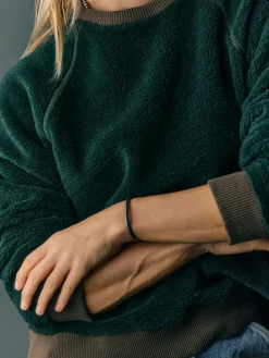 Women Imogene + Willie Knits & Sweaters*ribbed sherpa crew in fern