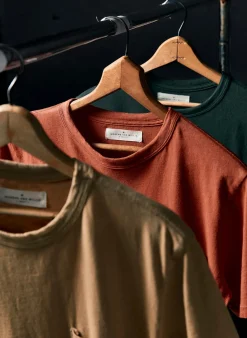 Imogene + Willie T-Shirts*rust knit pocket tee