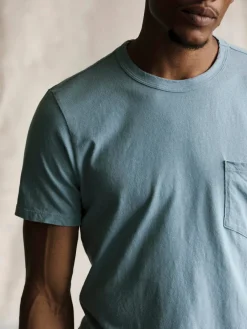 Imogene + Willie T-Shirts*sky blue knit pocket tee