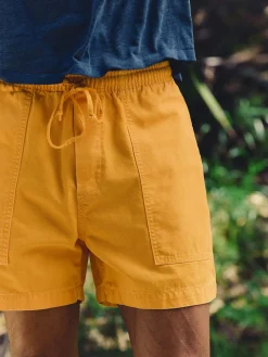 Imogene + Willie Pants & Shorts*the canvas lounge short in marigold