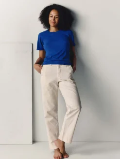 Women Imogene + Willie Tees & Tanks*the cotton hemp tee in blue