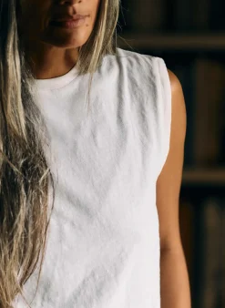 Women Imogene + Willie Tees & Tanks*the cotton muscle tee in vintage white