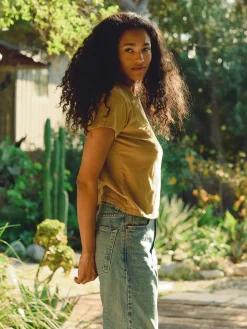 Women Imogene + Willie Tees & Tanks*the drop tee in desert green
