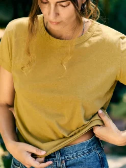 Women Imogene + Willie Tees & Tanks*the drop tee in desert green