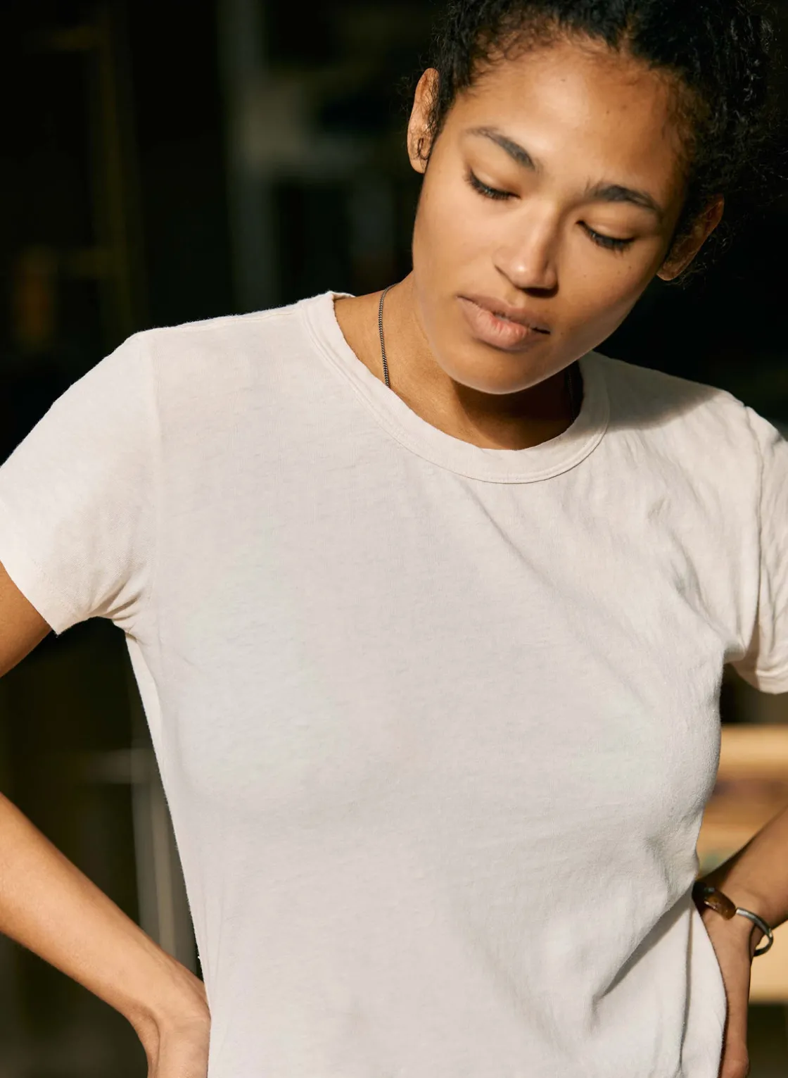 Women Imogene + Willie Tees & Tanks*the drop tee in vintage white