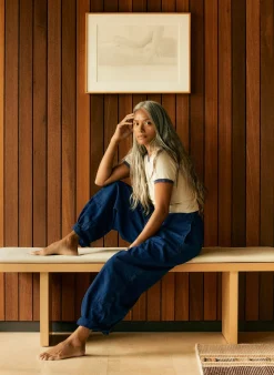 Women Imogene + Willie Pants & Shorts*the flight pant in sashiko indigo