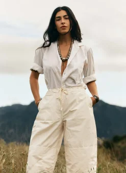 Women Imogene + Willie Pants & Shorts*the flight pant in white ripstop