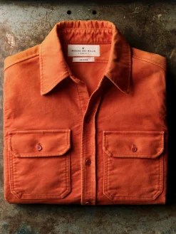 Imogene + Willie Shirts*the griffin workshirt in orange