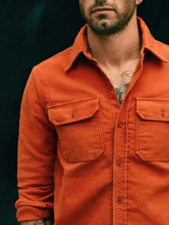 Imogene + Willie Shirts*the griffin workshirt in orange
