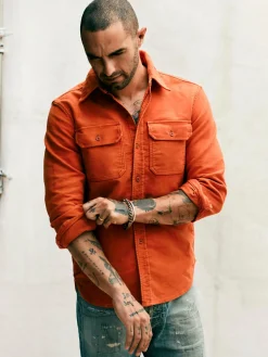 Imogene + Willie Shirts*the griffin workshirt in orange