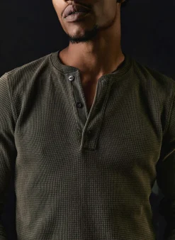 Imogene + Willie Knits & Sweaters*the knit waffle henley in forest