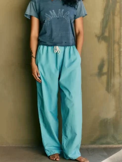 Women Imogene + Willie Pants & Shorts*the lounge pant in aqua poplin