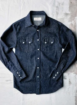 Imogene + Willie Shirts*the sawtooth pearl snap in indigo nep