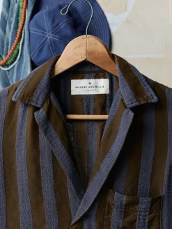 Women Imogene + Willie Shirts*the sunfair shirt in indigo jacquard stripe