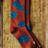 Imogene + Willie Socks*the "tumblin dice" sock in rust