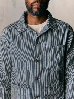 Imogene + Willie Jackets*the utility coat in hickory stripe