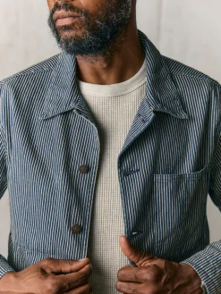 Imogene + Willie Jackets*the utility coat in hickory stripe
