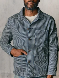 Imogene + Willie Jackets*the utility coat in hickory stripe
