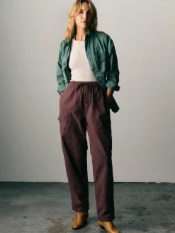Women Imogene + Willie Pants & Shorts*the ventura chore pant in dark mauve