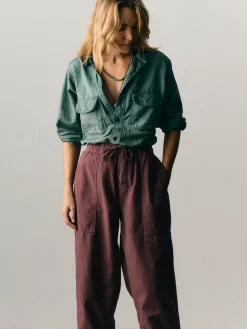 Women Imogene + Willie Pants & Shorts*the ventura chore pant in dark mauve