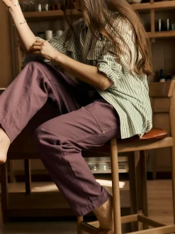Women Imogene + Willie Pants & Shorts*the ventura chore pant in dark mauve