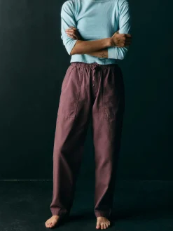 Women Imogene + Willie Pants & Shorts*the ventura chore pant in dark mauve