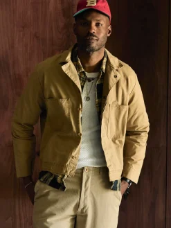 Imogene + Willie Jackets*tracker jacket in washed khaki