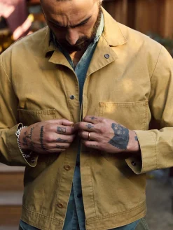 Imogene + Willie Jackets*tracker jacket in washed khaki