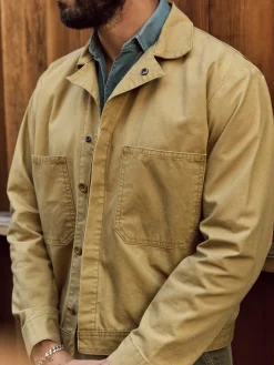 Imogene + Willie Jackets*tracker jacket in washed khaki