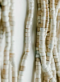 Women Imogene + Willie Jewelry|Accessories*vintage white goomba trade bead necklace